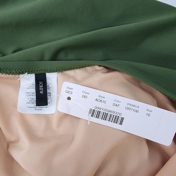 J. Crew One-shoulder Swimsuit with Tortoise Ring - Picture 6 of 12